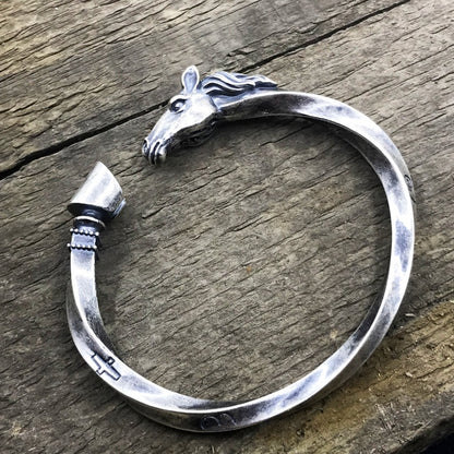 Native Horse's Head and Hoof Battle Steed Bracelet