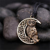 Owl Moon Pendants Necklace