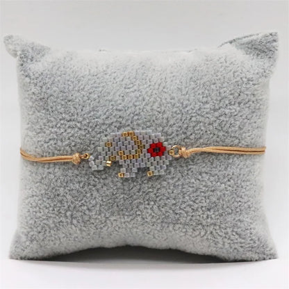 Elephant Pattern Bracelets Bohemian Handmade Bead