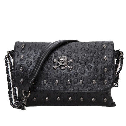 Skull Handbag Rivet Gothic