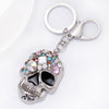 Crystal Skull Head Keychain Pendant Keyring