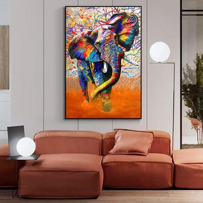 Elephant Canvas Wall Painting