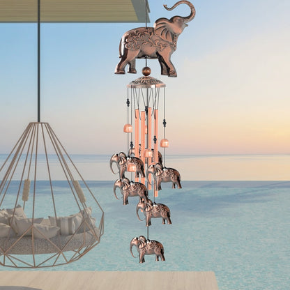 Brass Elephant Wind Chime