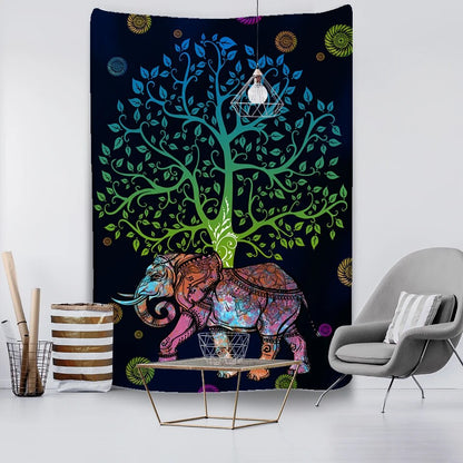 Elephant Tapestry Wall Hanging Sandy Blanket Camping