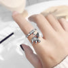 Elephant Rings Silver Color Tassel