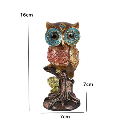 Owl Decor Statue Resin Figurines