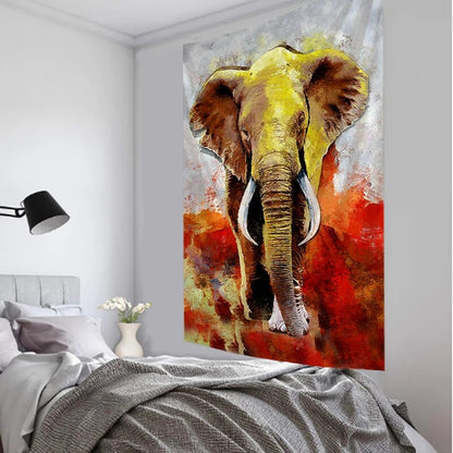 Elephant Tapestry Wall Hanging Sandy Blanket Camping