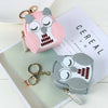 Owl Cute Mini Wallet PU Leather Keychain