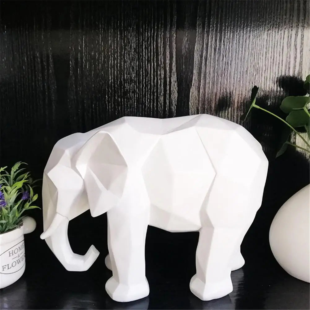 Elephant Statue Resin Abstract 3D Print Ornaments