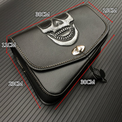 Motorcycle Saddlebags Side Tool Bag PU Leather