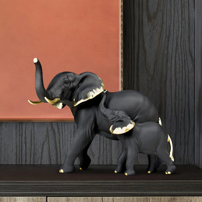 Elephant Statues Resin 1 Pairs