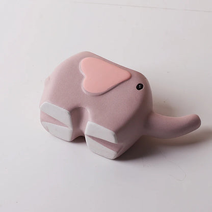 Elephant Shape Plant Pot Ceramic Flowers