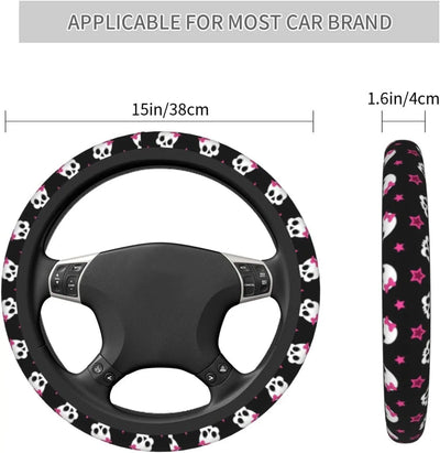 Skull And Star Steering Wheel Cover 15 Inch