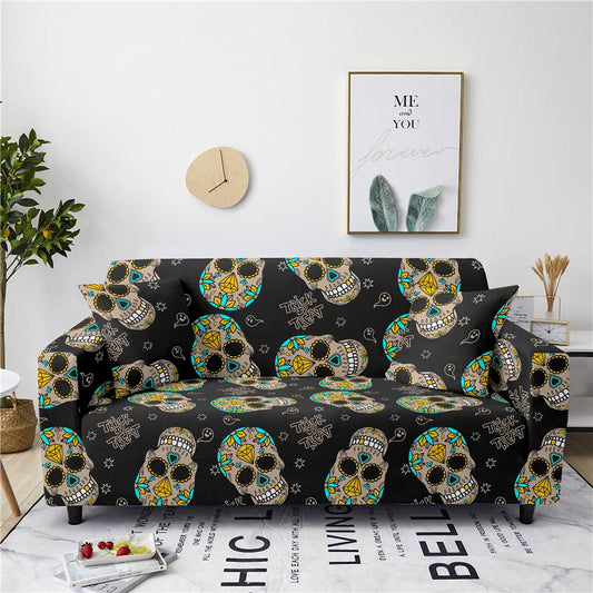 Skull Pattern Sofa Cover for Living Room