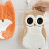 Elephant & Owl Hand Towel Quick Drying Microfiber Towels