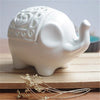 Elephant Crafts Ceramic Hollow Candlestick Ornaments