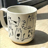 Cat Ceramic Mug Cartoon Large Capacity