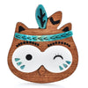 Owl Wooden Brooches Pins