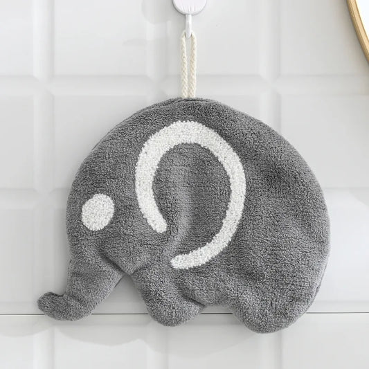 Elephant & Owl Hand Towel Quick Drying Microfiber Towels