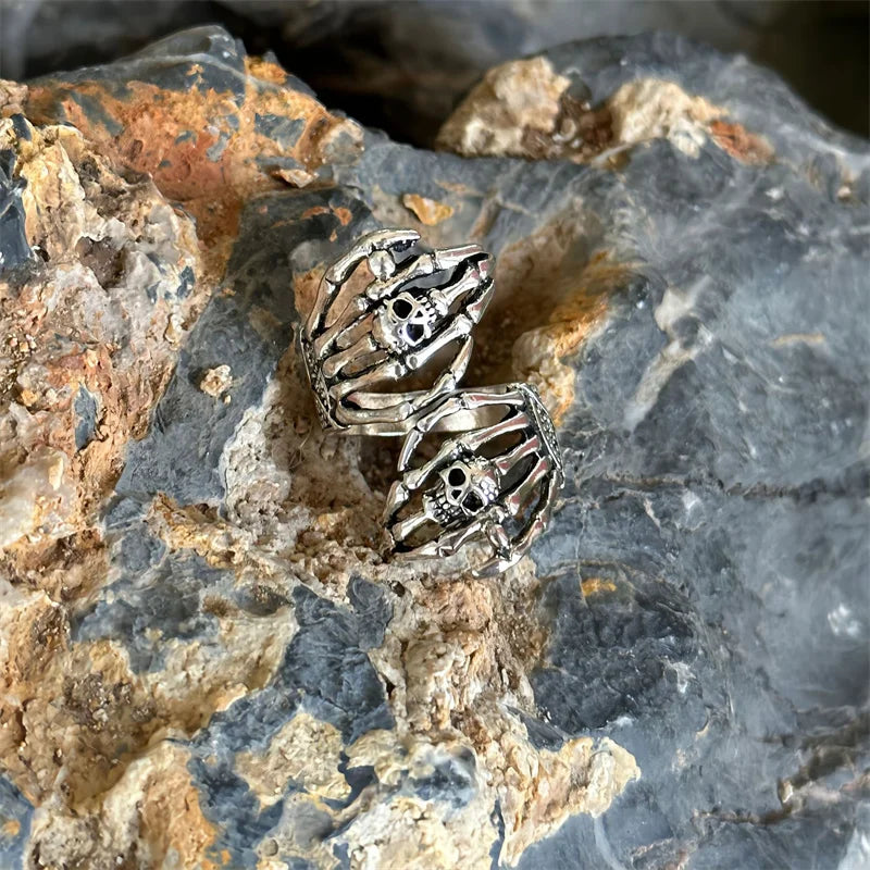 Skull Ring Skeleton Open Ring