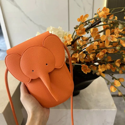 Elephant Shape Mini Bags PU Leather Crossbody