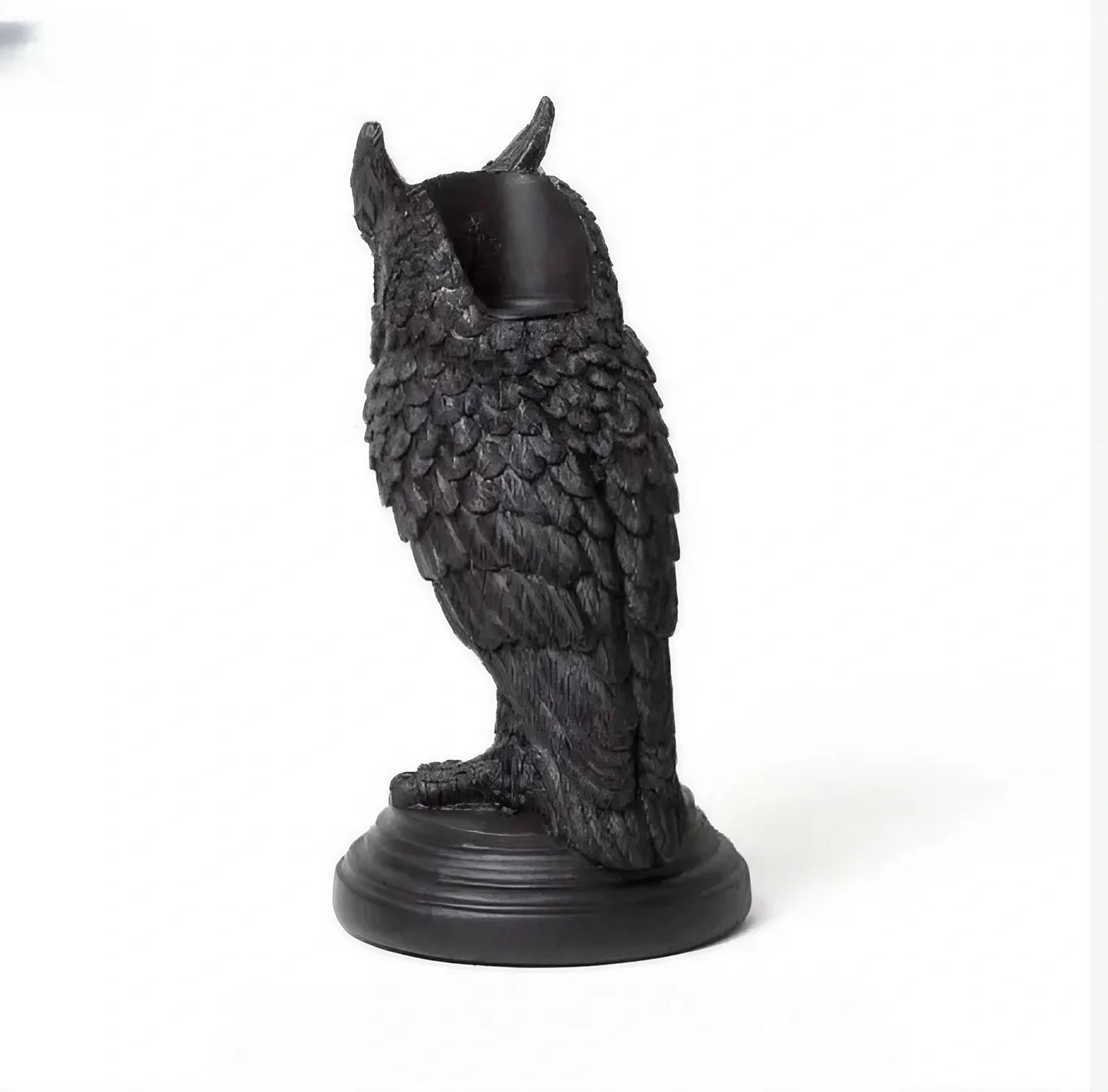 Owl Halloween Candle Holder Resin