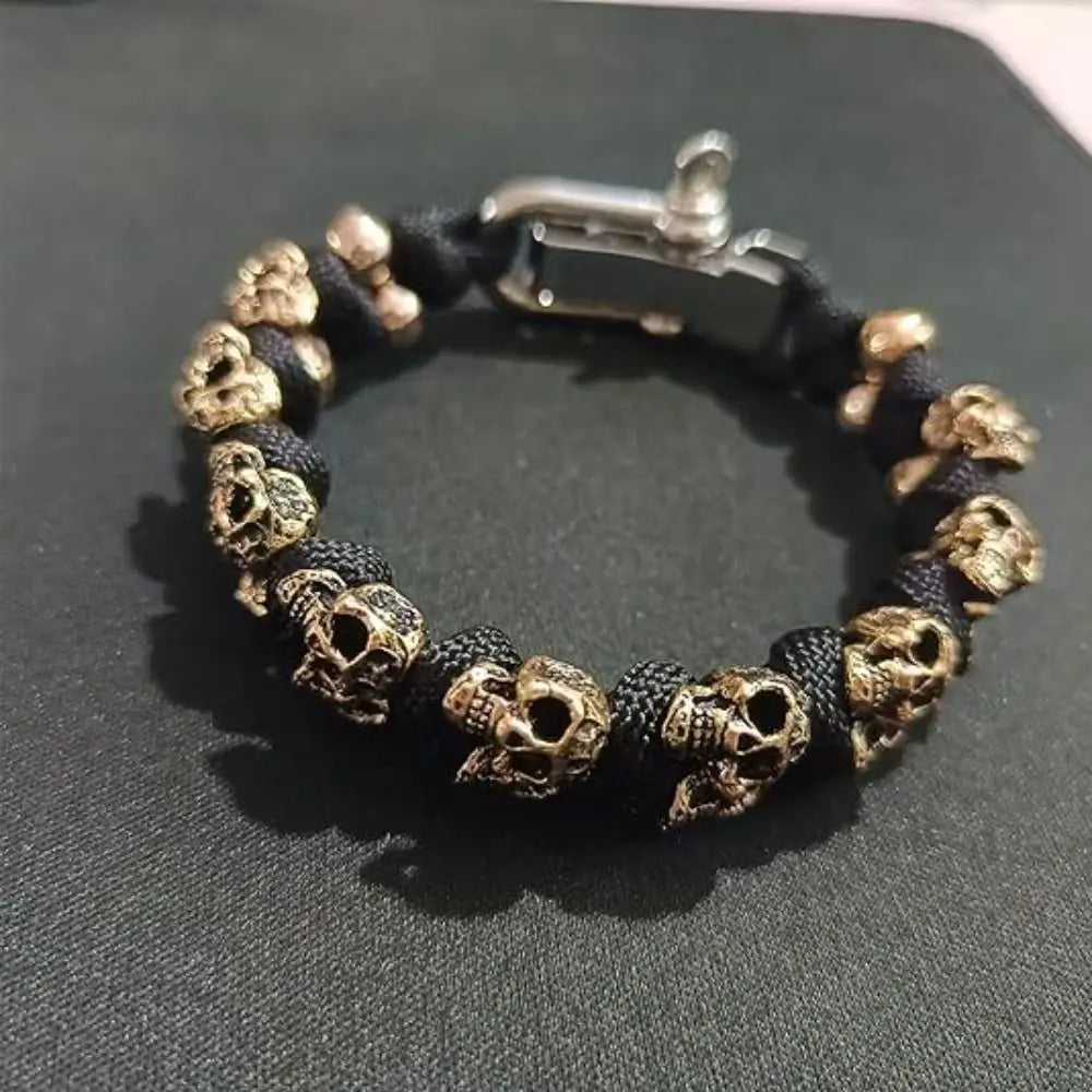 Skull Bracelet Hip Hop Woven Bracelet