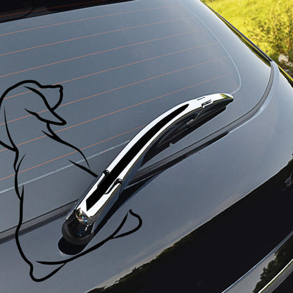 Funny Dog Moving Tail Car Sticker Window