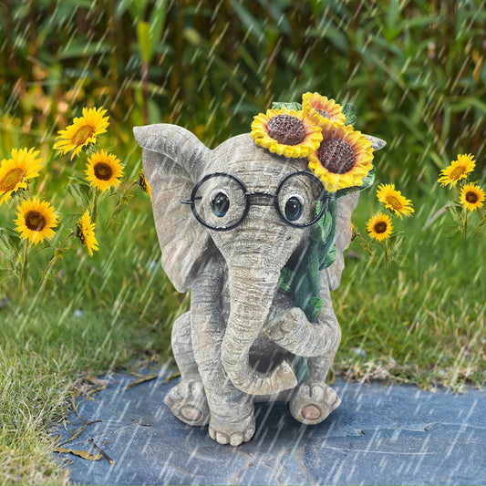 Elephant Garden Lights Solar Lamp