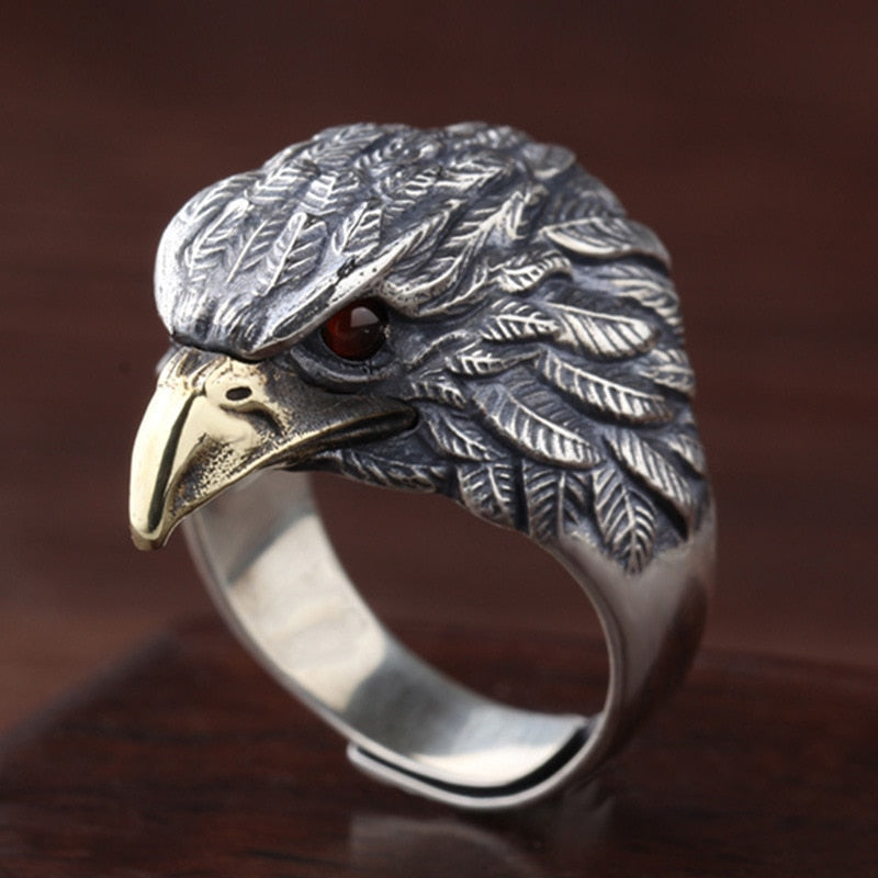 Native Vintage Eagle Ring Adjustable Size