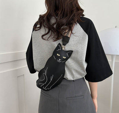 Cat Crossbody Bag Cute Zipper