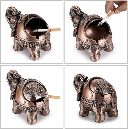 Elephant Windproof Ashtray Lid-Elephant Shaped Table Ashtray