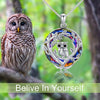 Owl Tree of Life Crystal Pendant Necklace