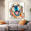 Dog Golden Canvas Painting Prints Wall Art