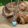 Native Heart Shape Turquoises Pendant Earring Necklace Set