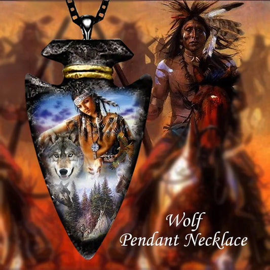 Native Wolf Necklace