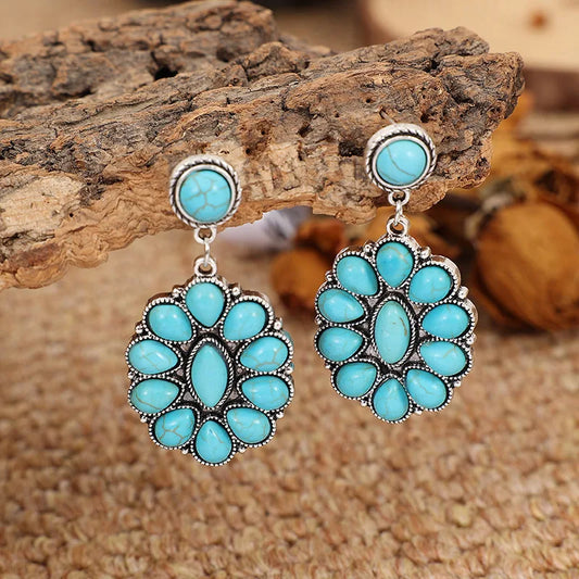 Native Turquoise Dangle Earrings