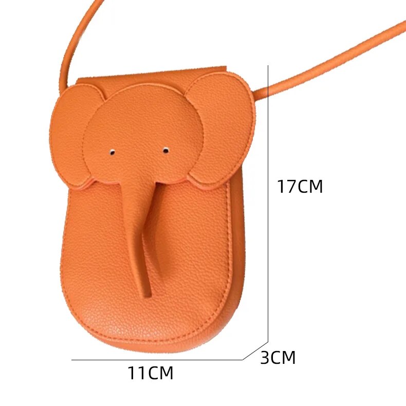 Elephant Shape Mini Bags PU Leather Crossbody