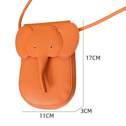 Elephant Shape Mini Bags PU Leather Crossbody