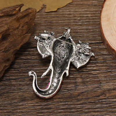 Elephant Shape Brooches Coat