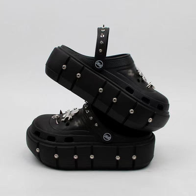 Summer Skull Sandals Platform Slippers