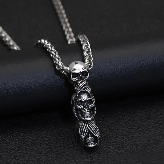 Skulls Pendant Necklace