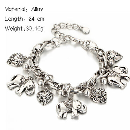 Elephant Bracelet Bangle Stainless Steel