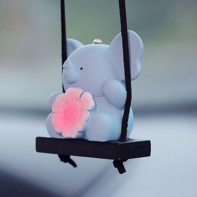 Elephant Car Hangings Swing Auto Pendant Interior