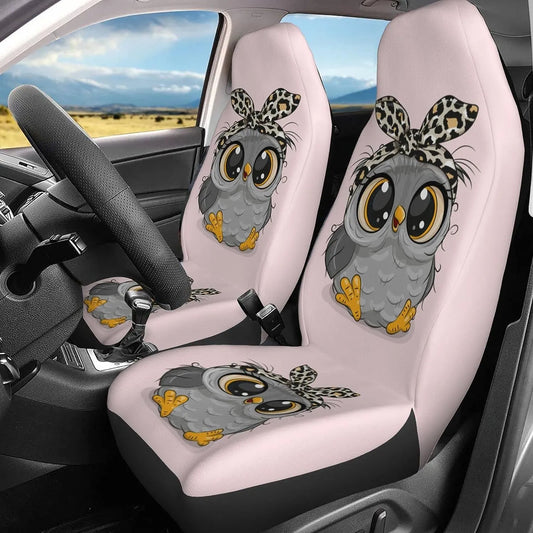 Owl Car Seat Covers Set 2 Items