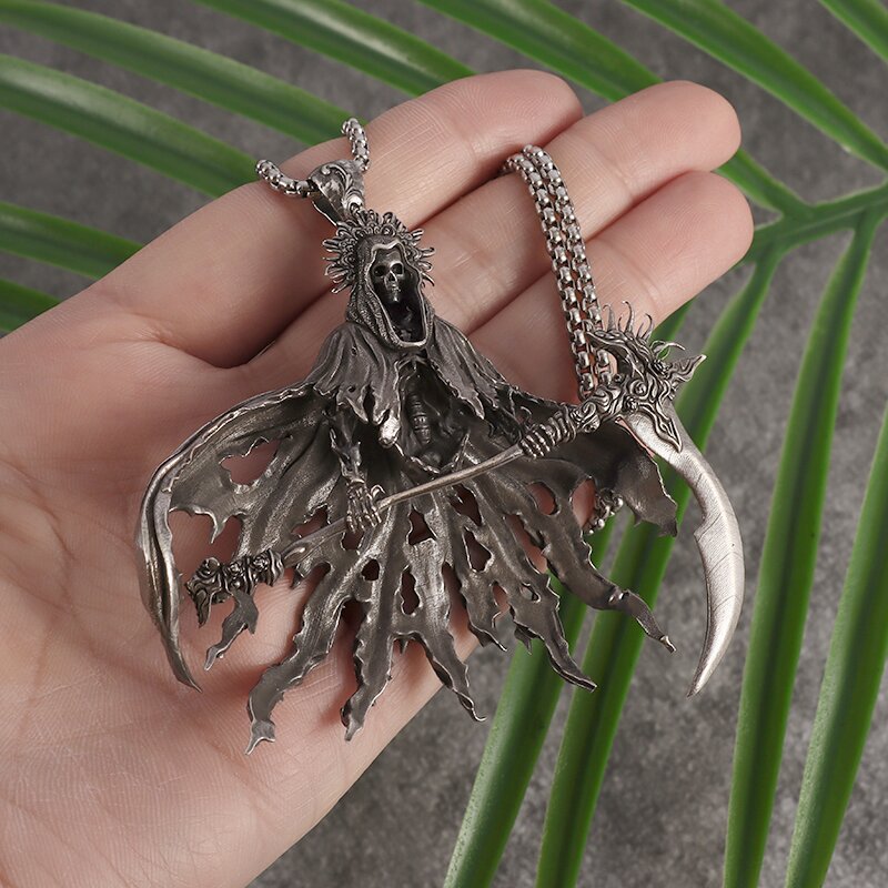 Death Devil Skull Pendant Necklace