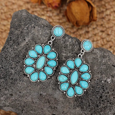 Native Turquoise Dangle Earrings