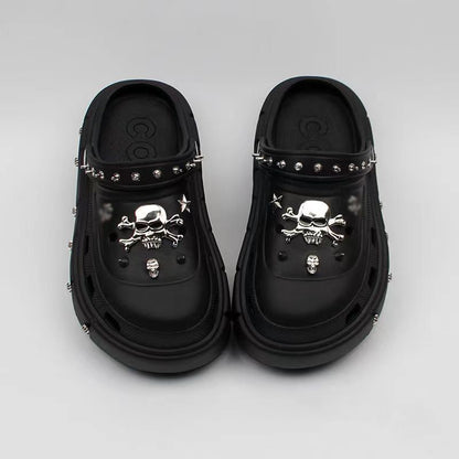 Summer Skull Sandals Platform Slippers