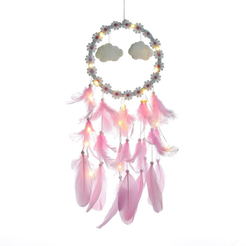 Native Feather DreamCatcher With Light