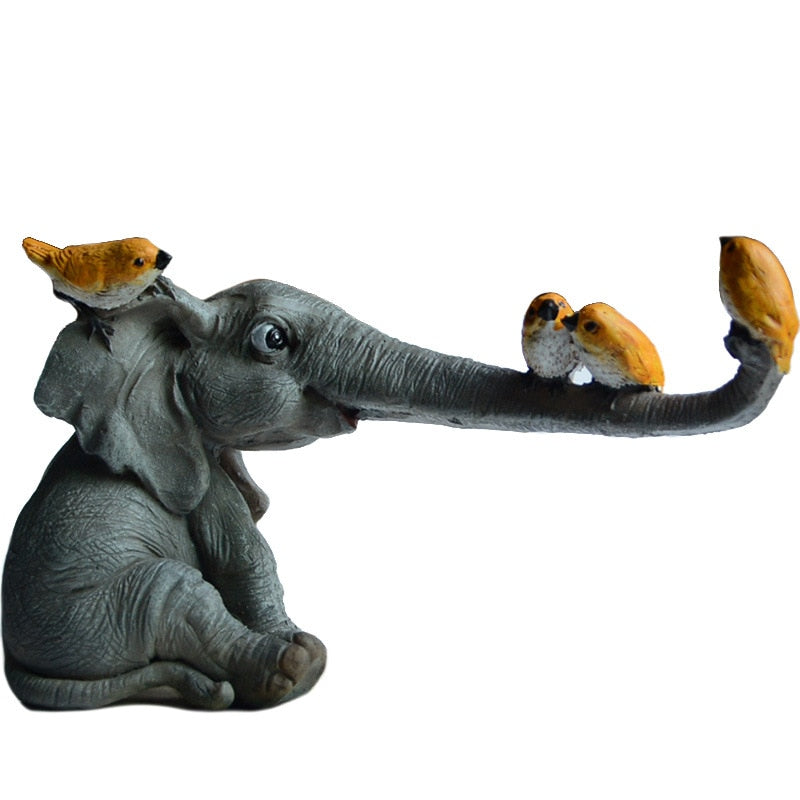 Elephant Cute Figurines Ornaments